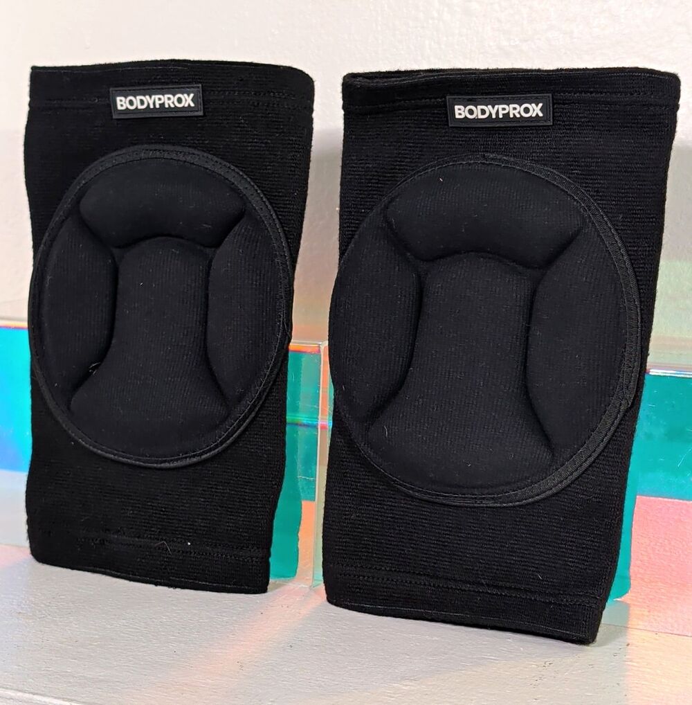 Bodyprox Protective Knee Pads Black Padded Work Gardening Flooring Pair NEW
